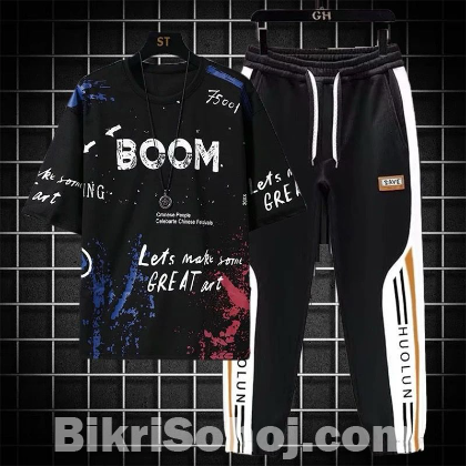 Drop Shoulder Mash T-Shirt and Trouser